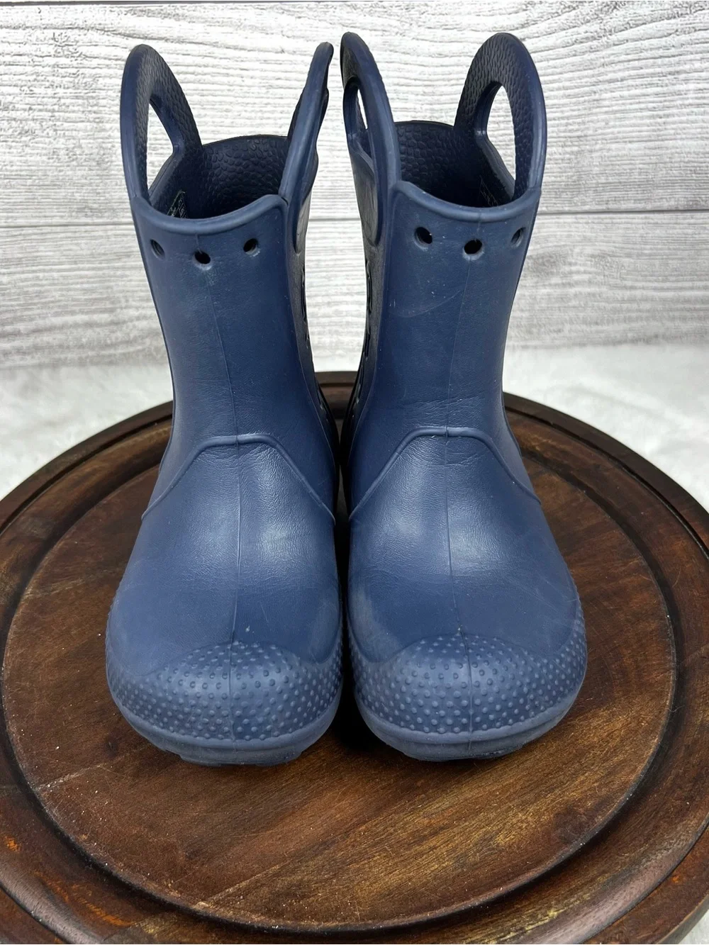 Crocs Kids’ Handle It Rain Boot Pull On Navy Blue Size 10C Outdoor Shoes Toddler